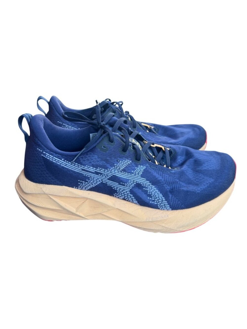 ASICS Novablast 5 Midnight Orange Glow Running Shoes Mens 10.5 Wide